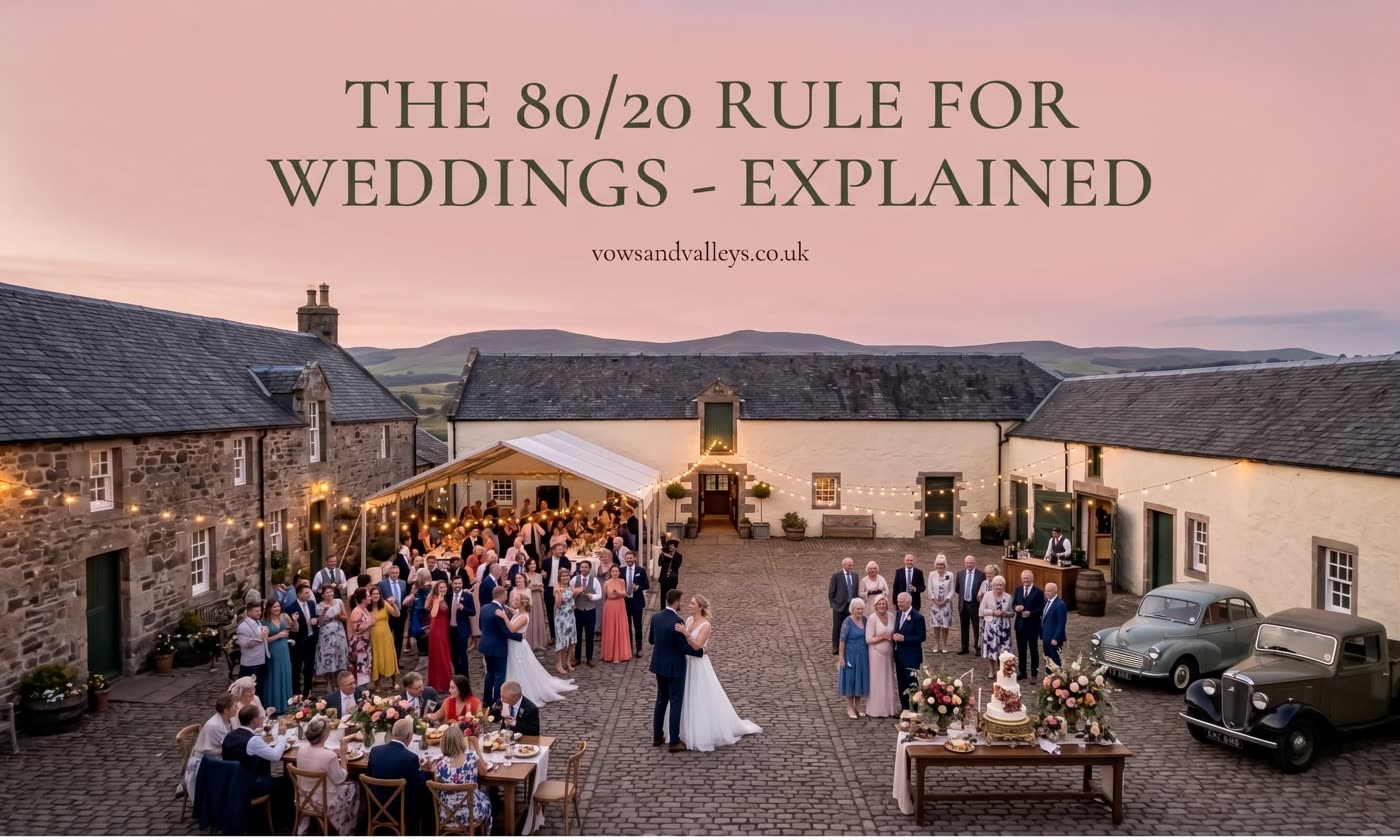 The 80/20 rule for weddings, explained